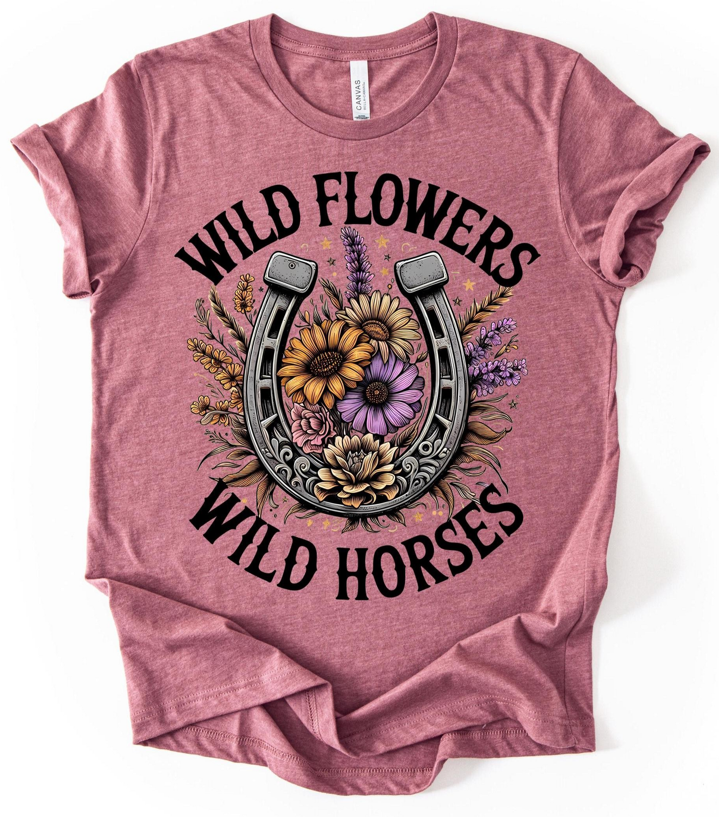 Wild Flowers Wild Horses T-Shirt