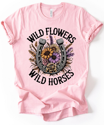 Wild Flowers Wild Horses T-Shirt